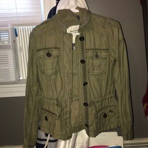 Green utility jacket